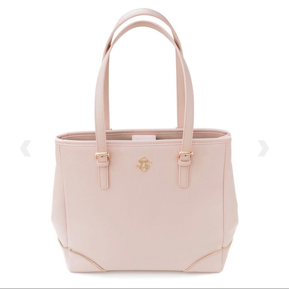 Glass Ladder Co Michelle Tote Work Laptop Travel Bag in Blush w/ Purse Hook 🆕
